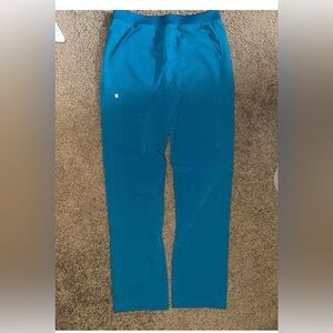 Figs Cargo Scrub Pants in Teal L/ T